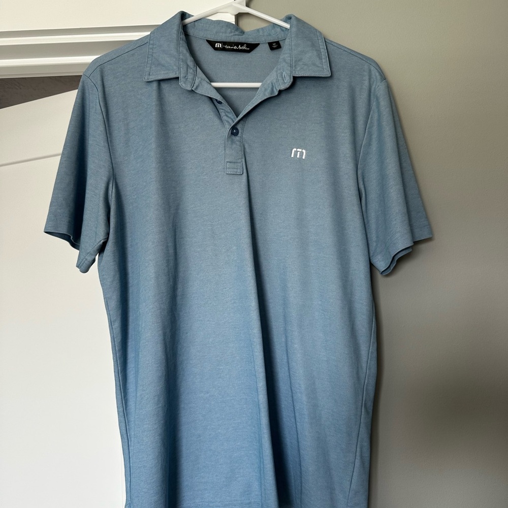 Travis Mathew Light Blue Performance Polo